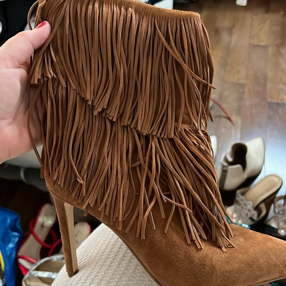 🌟SAM EDELMAN FRINGE BOOTS - Picture 2 of 3